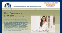 Desktop Screenshot of hinesdermatologyassociates.com