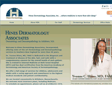 Tablet Screenshot of hinesdermatologyassociates.com